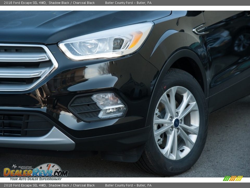 2018 Ford Escape SEL 4WD Shadow Black / Charcoal Black Photo #2