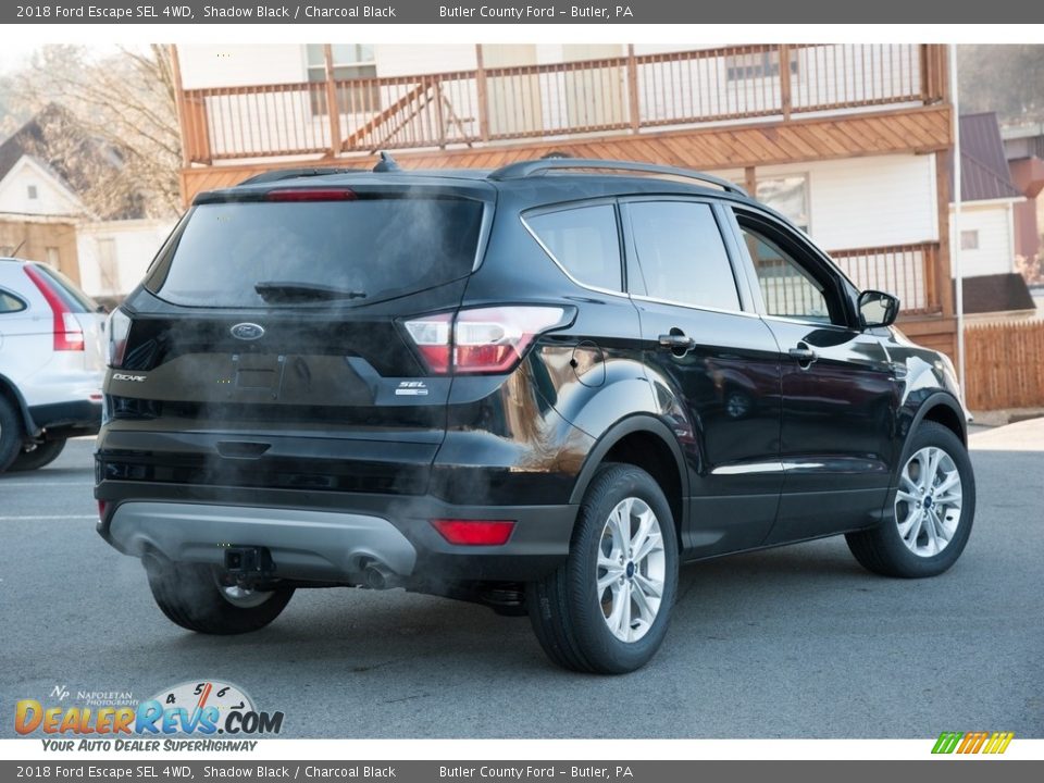 2018 Ford Escape SEL 4WD Shadow Black / Charcoal Black Photo #3