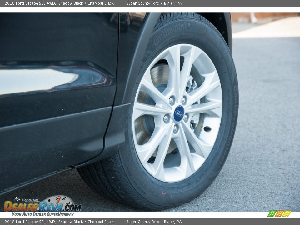 2018 Ford Escape SEL 4WD Shadow Black / Charcoal Black Photo #4