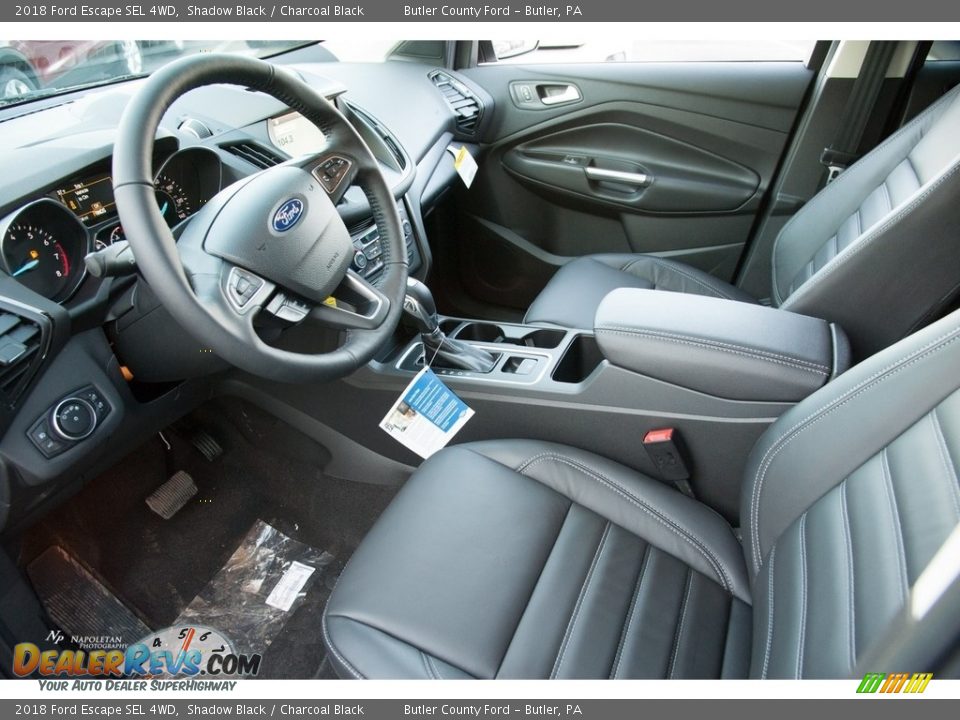 2018 Ford Escape SEL 4WD Shadow Black / Charcoal Black Photo #5
