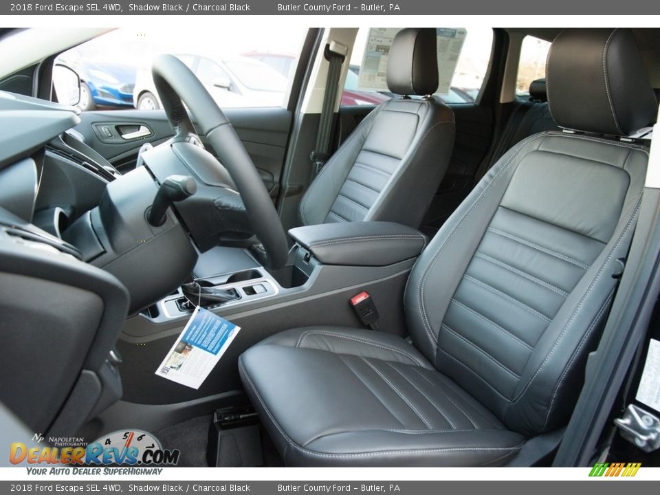 2018 Ford Escape SEL 4WD Shadow Black / Charcoal Black Photo #6
