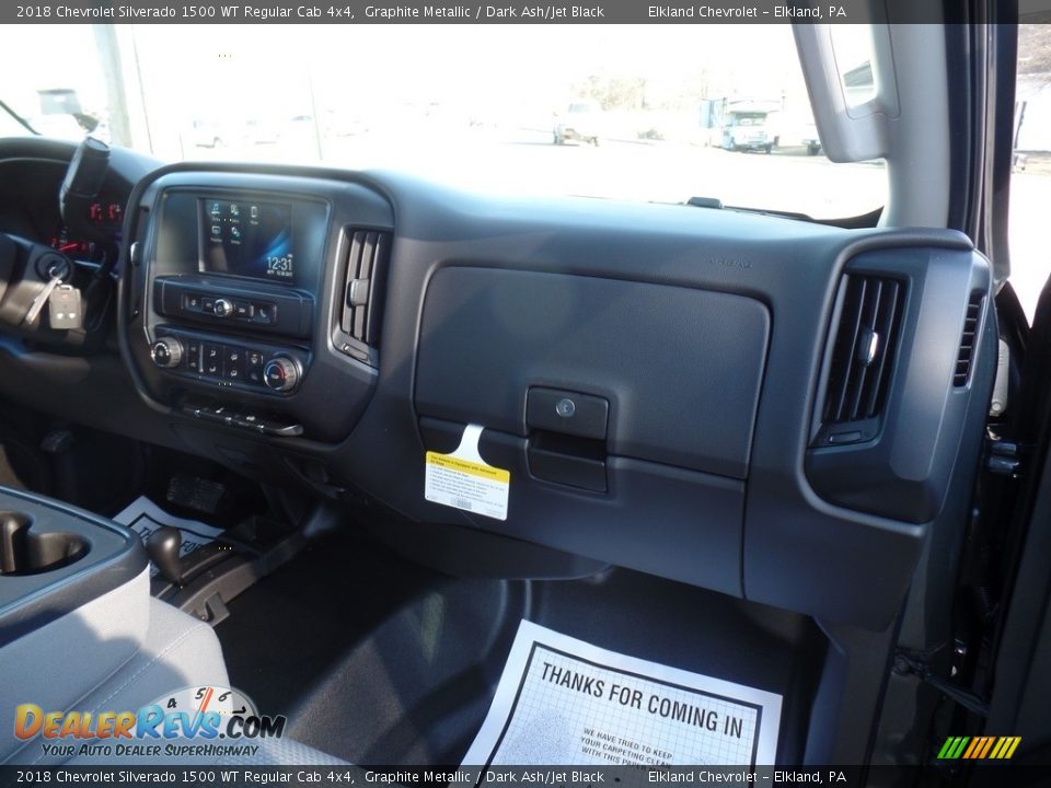 2018 Chevrolet Silverado 1500 WT Regular Cab 4x4 Graphite Metallic / Dark Ash/Jet Black Photo #36