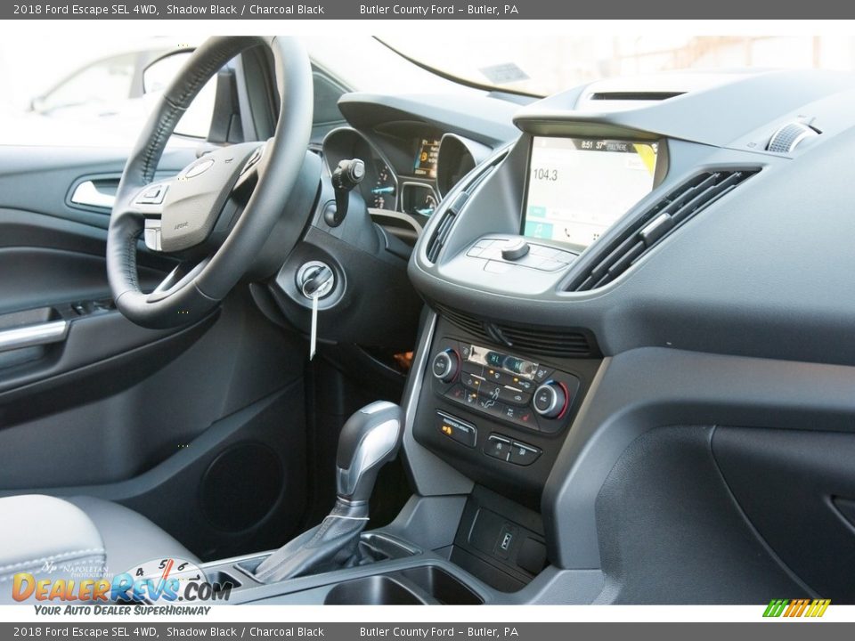 2018 Ford Escape SEL 4WD Shadow Black / Charcoal Black Photo #8