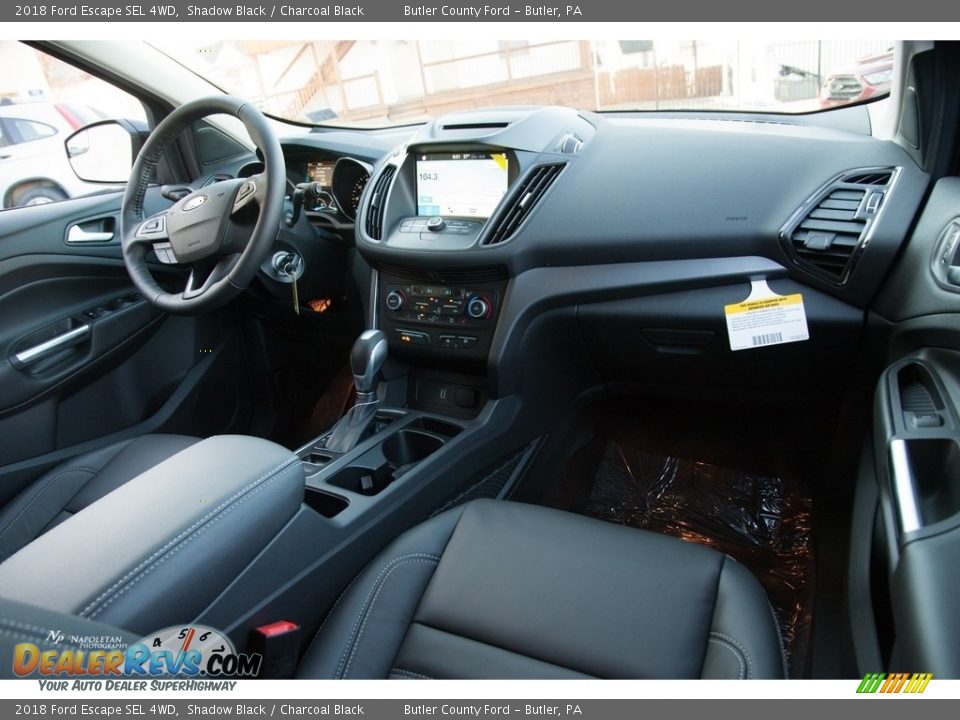 2018 Ford Escape SEL 4WD Shadow Black / Charcoal Black Photo #9