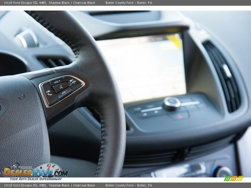 2018 Ford Escape SEL 4WD Shadow Black / Charcoal Black Photo #14