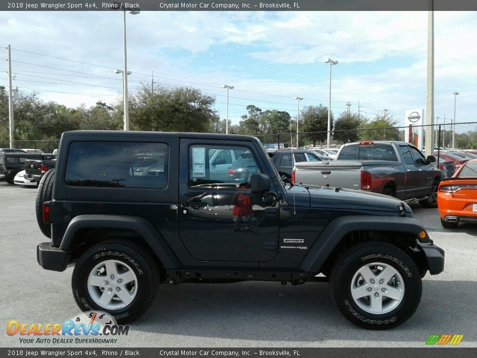 2018 Jeep Wrangler Sport 4x4 Rhino / Black Photo #6