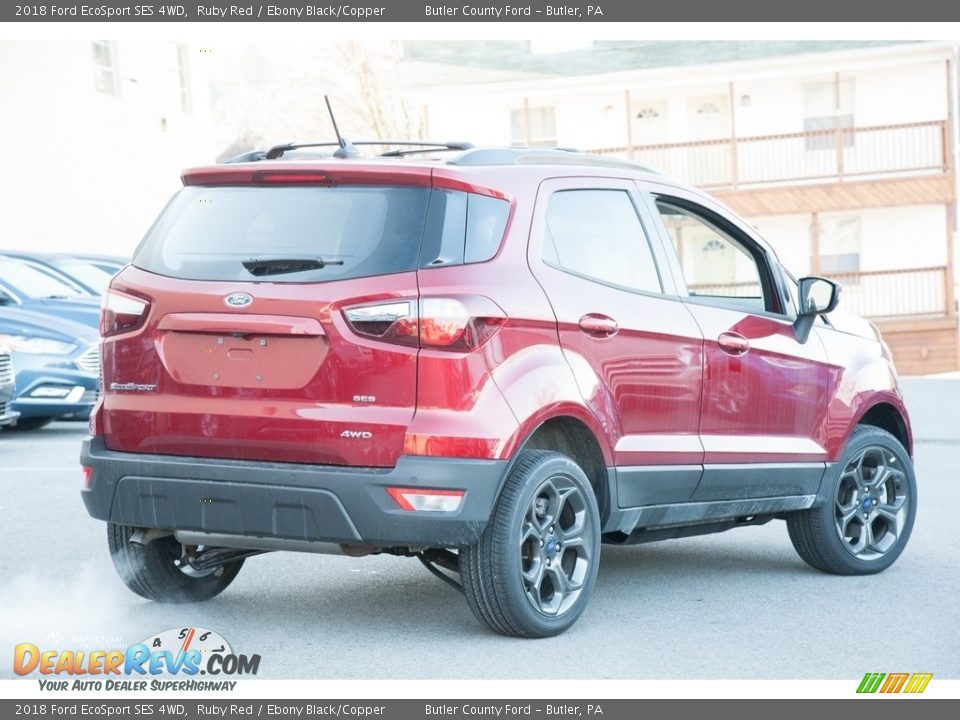 2018 Ford EcoSport SES 4WD Ruby Red / Ebony Black/Copper Photo #3