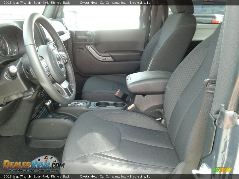 2018 Jeep Wrangler Sport 4x4 Rhino / Black Photo #9
