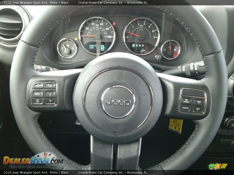 2018 Jeep Wrangler Sport 4x4 Rhino / Black Photo #14