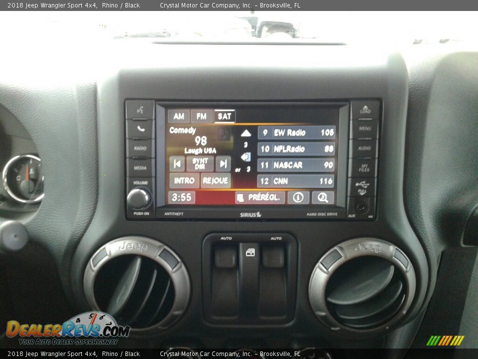2018 Jeep Wrangler Sport 4x4 Rhino / Black Photo #15