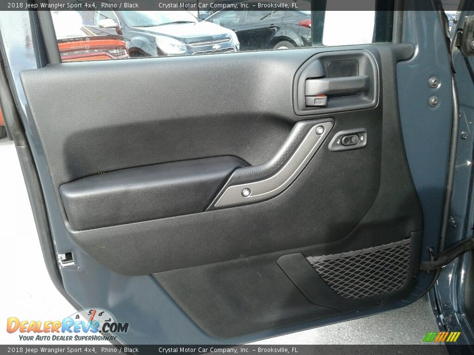 2018 Jeep Wrangler Sport 4x4 Rhino / Black Photo #17