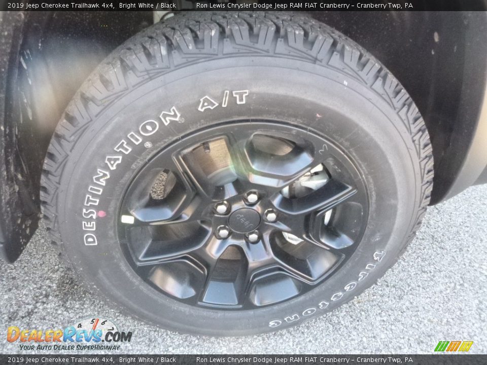 2019 Jeep Cherokee Trailhawk 4x4 Bright White / Black Photo #8