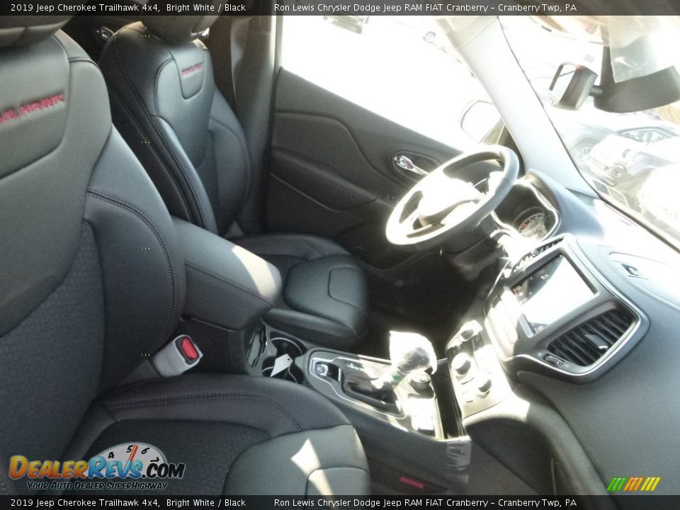 2019 Jeep Cherokee Trailhawk 4x4 Bright White / Black Photo #9