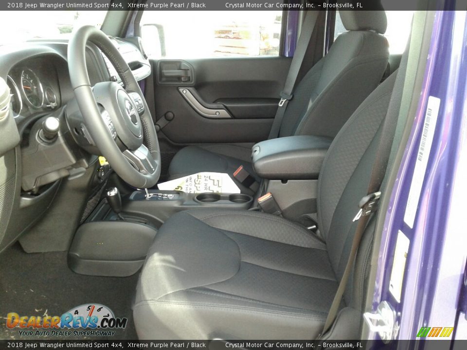 2018 Jeep Wrangler Unlimited Sport 4x4 Xtreme Purple Pearl / Black Photo #9