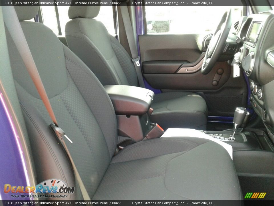 2018 Jeep Wrangler Unlimited Sport 4x4 Xtreme Purple Pearl / Black Photo #12