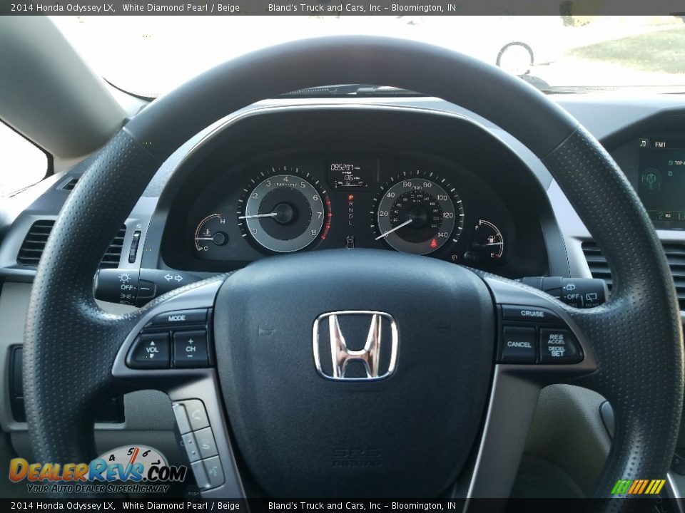 2014 Honda Odyssey LX White Diamond Pearl / Beige Photo #16