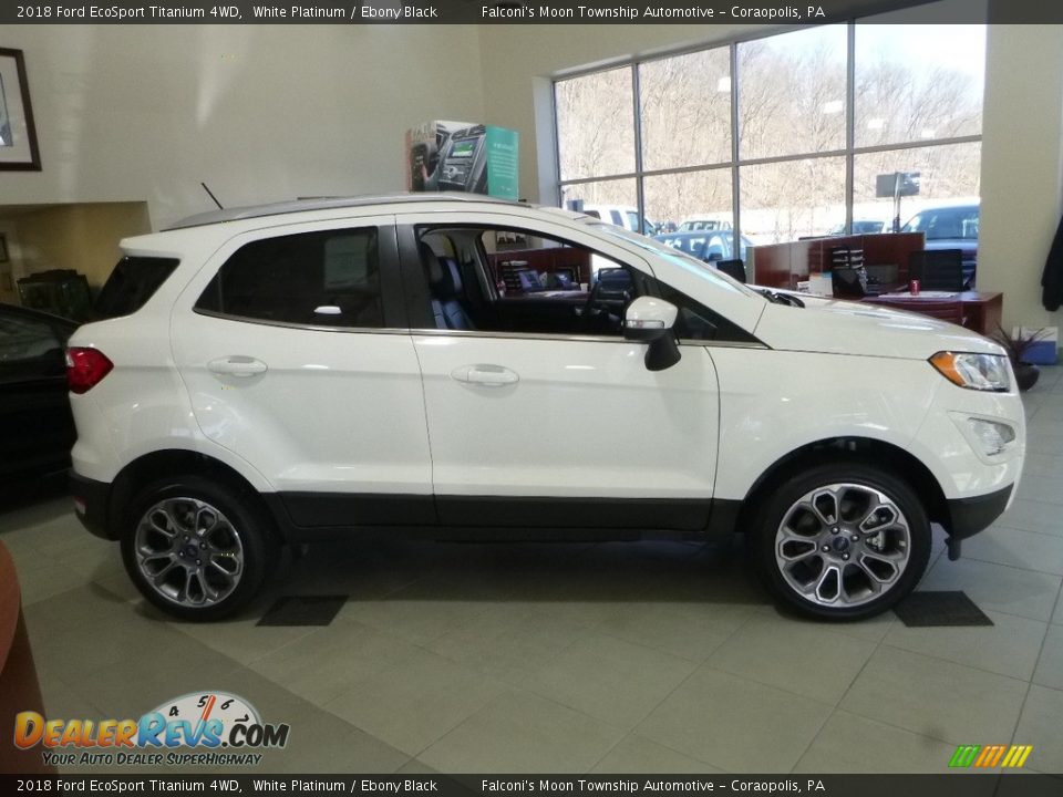 2018 Ford EcoSport Titanium 4WD White Platinum / Ebony Black Photo #1