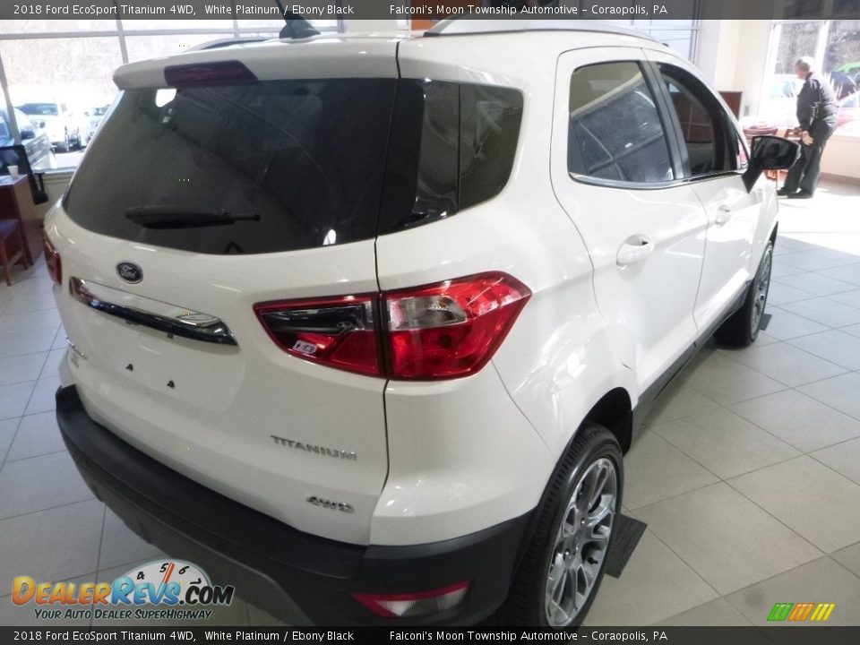 2018 Ford EcoSport Titanium 4WD White Platinum / Ebony Black Photo #2