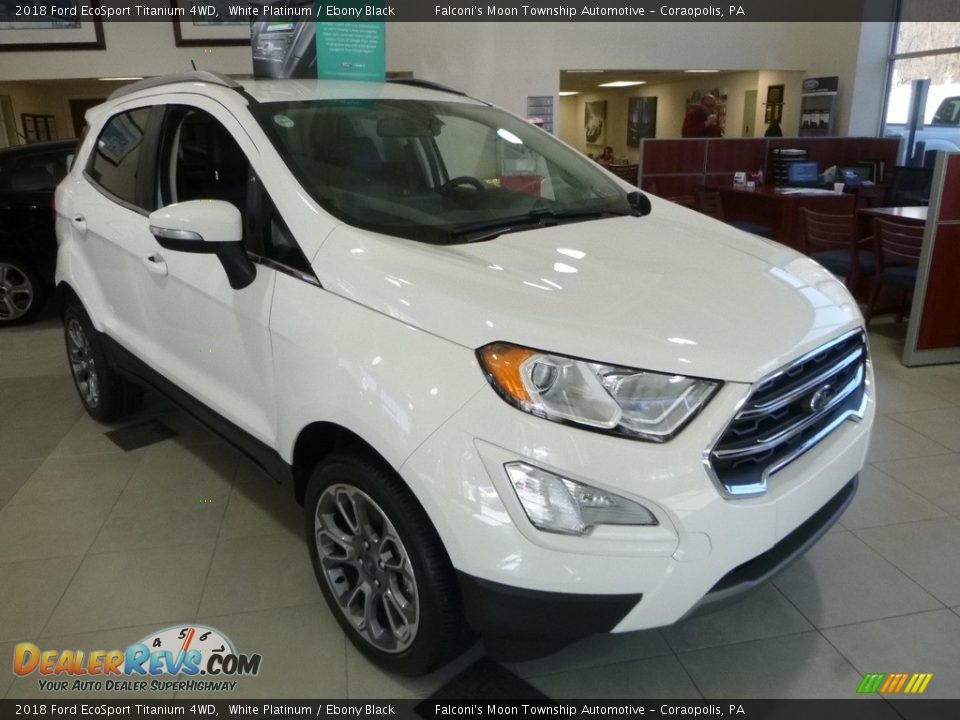 2018 Ford EcoSport Titanium 4WD White Platinum / Ebony Black Photo #3