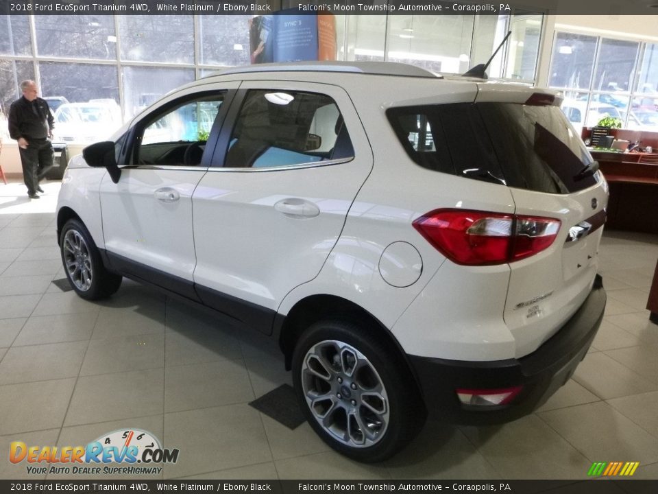 2018 Ford EcoSport Titanium 4WD White Platinum / Ebony Black Photo #6