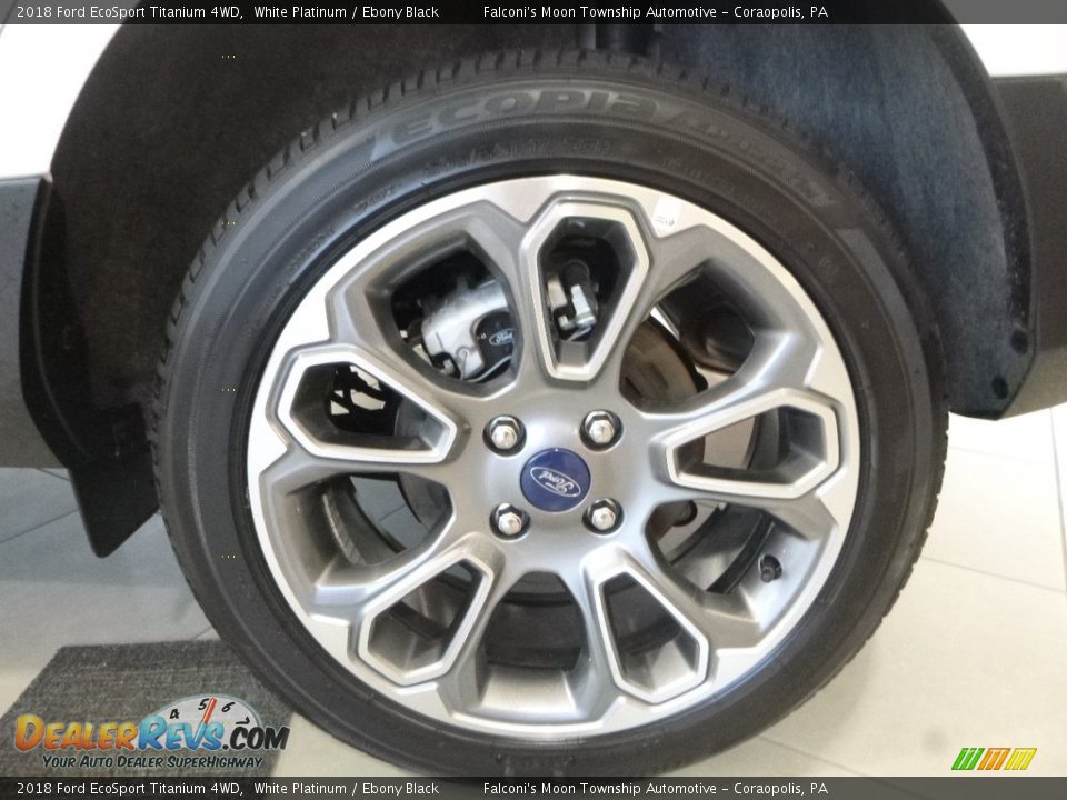 2018 Ford EcoSport Titanium 4WD White Platinum / Ebony Black Photo #7