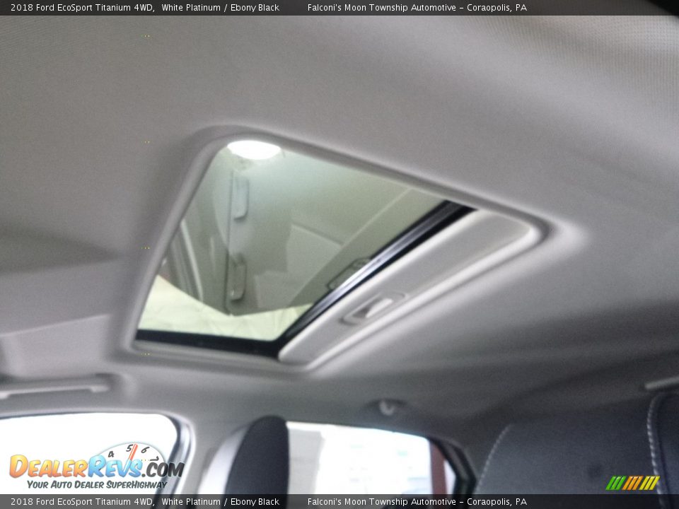 2018 Ford EcoSport Titanium 4WD White Platinum / Ebony Black Photo #13