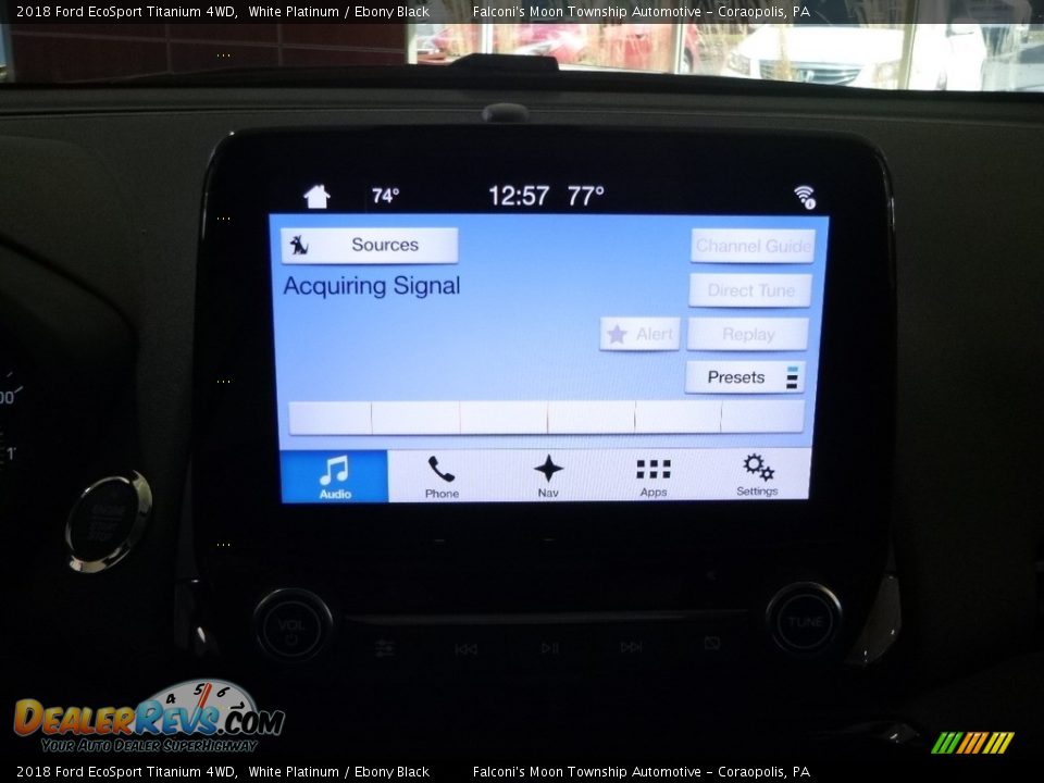 2018 Ford EcoSport Titanium 4WD White Platinum / Ebony Black Photo #14