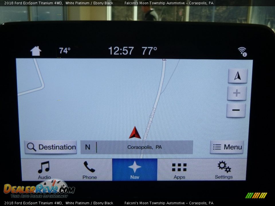 2018 Ford EcoSport Titanium 4WD White Platinum / Ebony Black Photo #15