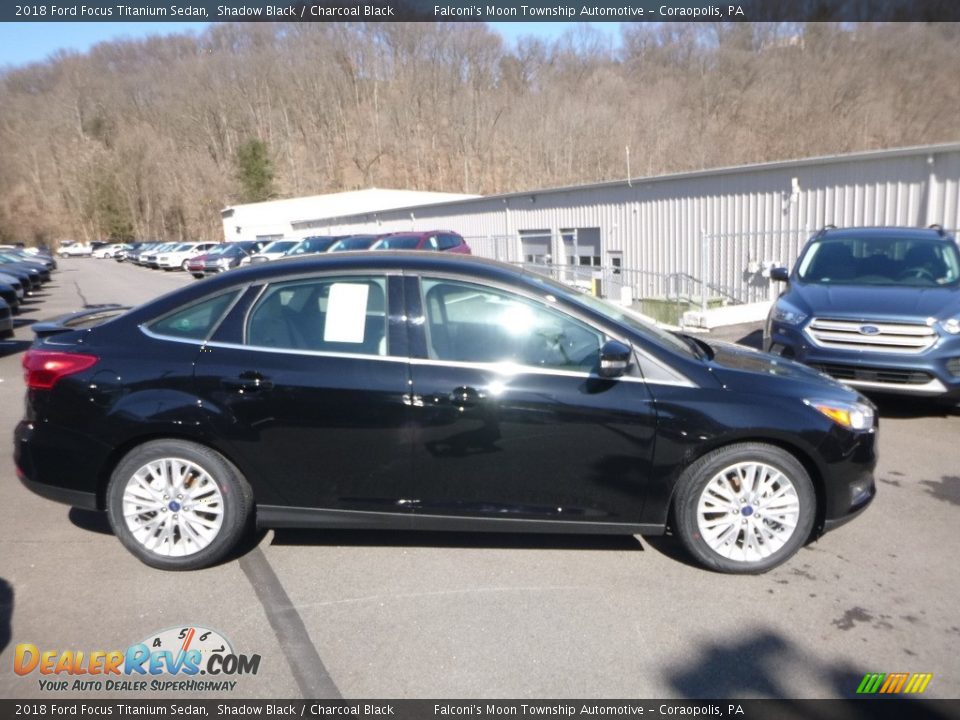 2018 Ford Focus Titanium Sedan Shadow Black / Charcoal Black Photo #1