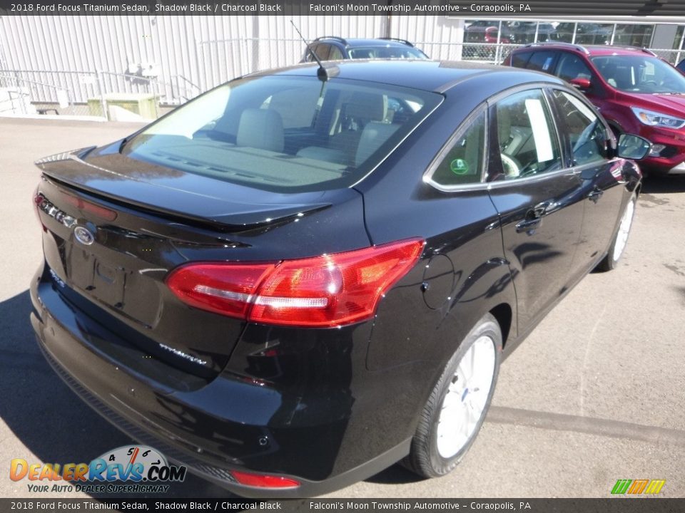 2018 Ford Focus Titanium Sedan Shadow Black / Charcoal Black Photo #2