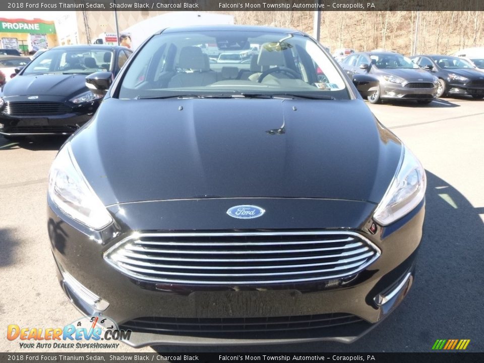 2018 Ford Focus Titanium Sedan Shadow Black / Charcoal Black Photo #4