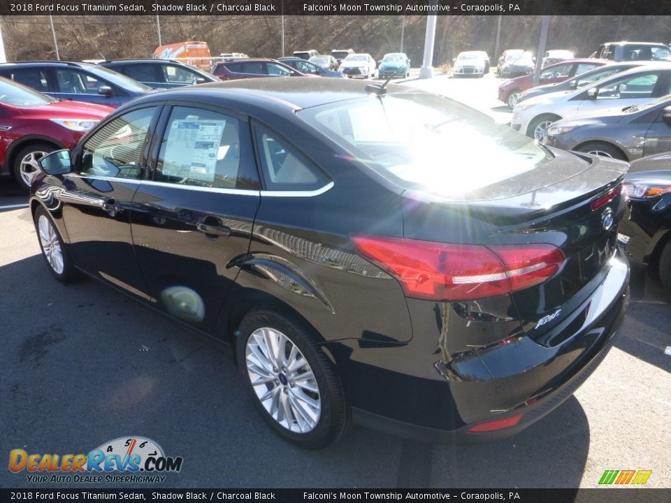 2018 Ford Focus Titanium Sedan Shadow Black / Charcoal Black Photo #6