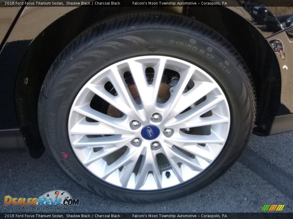 2018 Ford Focus Titanium Sedan Shadow Black / Charcoal Black Photo #7