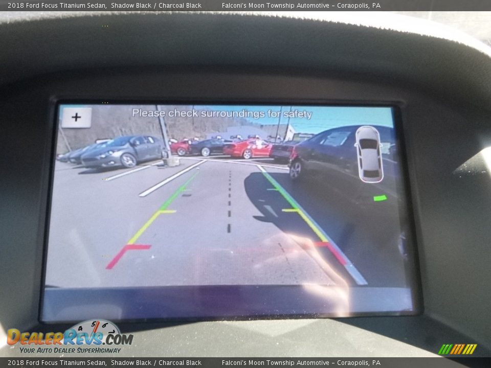 2018 Ford Focus Titanium Sedan Shadow Black / Charcoal Black Photo #14