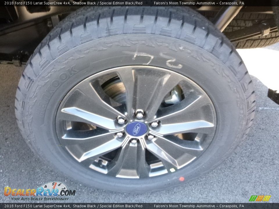 2018 Ford F150 Lariat SuperCrew 4x4 Shadow Black / Special Edition Black/Red Photo #6