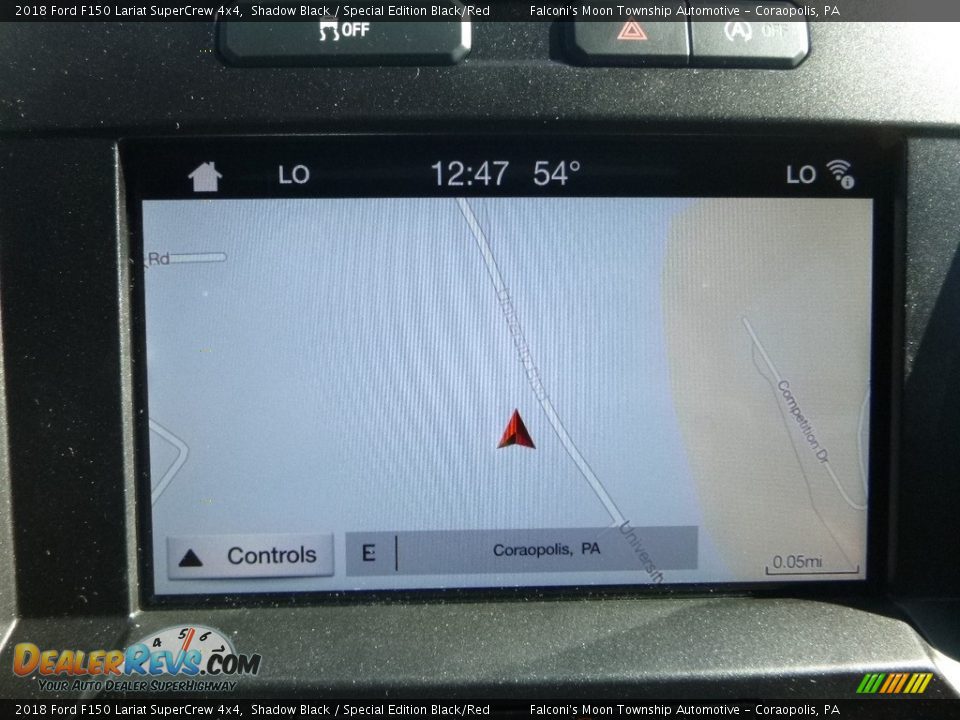 2018 Ford F150 Lariat SuperCrew 4x4 Shadow Black / Special Edition Black/Red Photo #12