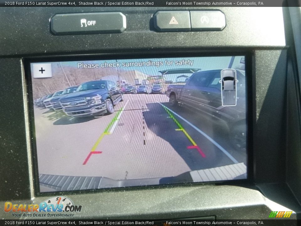 2018 Ford F150 Lariat SuperCrew 4x4 Shadow Black / Special Edition Black/Red Photo #14