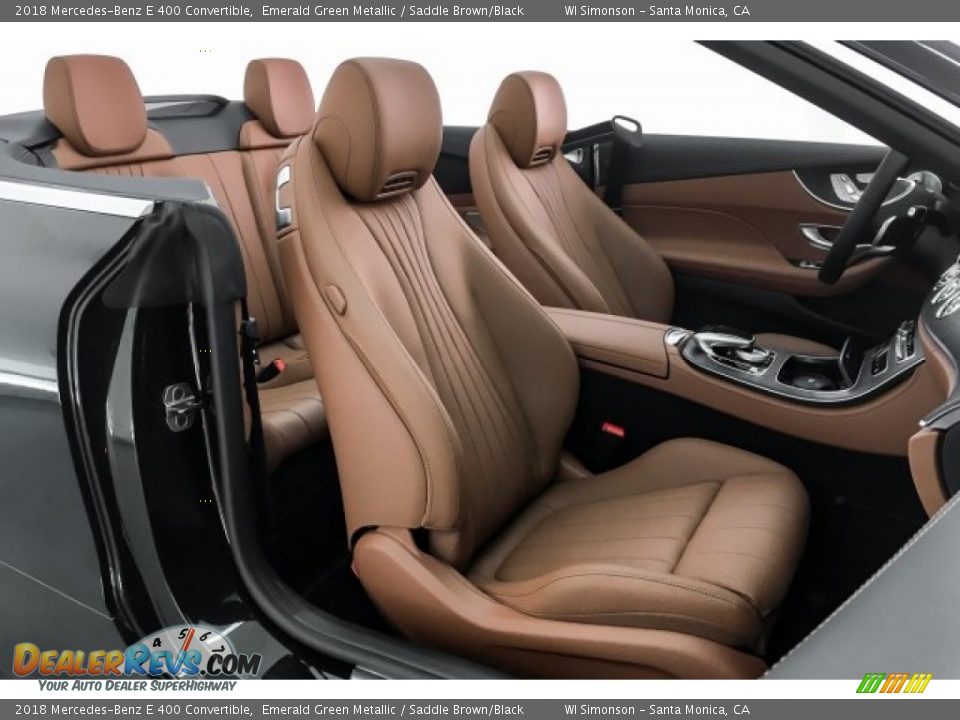 2018 Mercedes-Benz E 400 Convertible Emerald Green Metallic / Saddle Brown/Black Photo #2