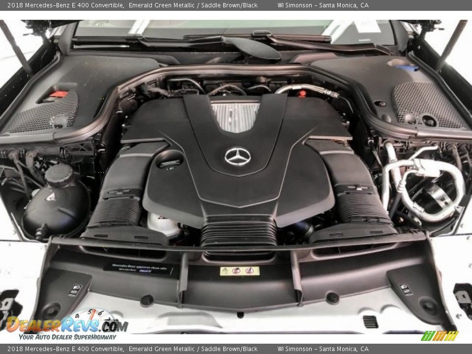 2018 Mercedes-Benz E 400 Convertible Emerald Green Metallic / Saddle Brown/Black Photo #8