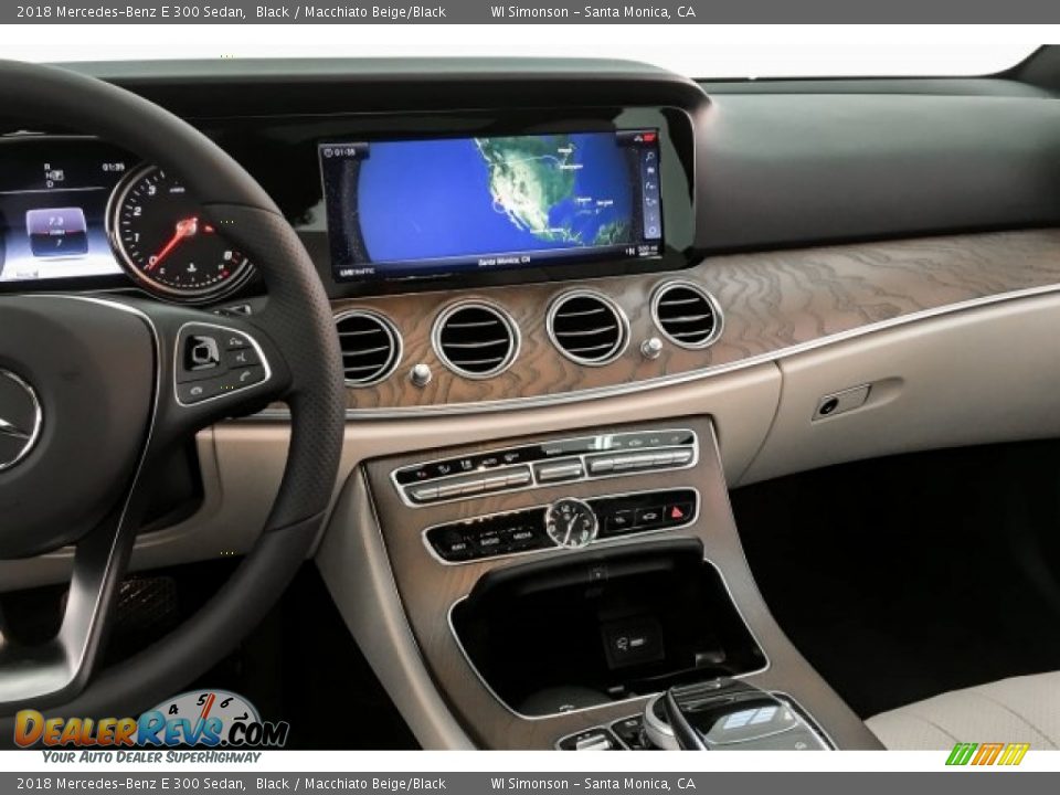 2018 Mercedes-Benz E 300 Sedan Black / Macchiato Beige/Black Photo #5