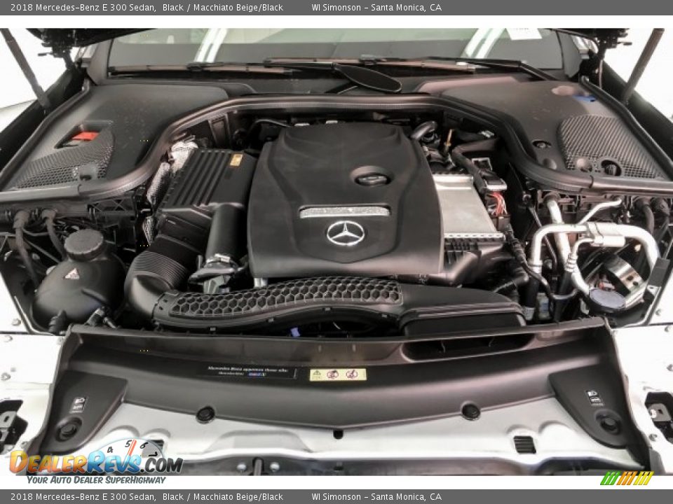 2018 Mercedes-Benz E 300 Sedan Black / Macchiato Beige/Black Photo #8