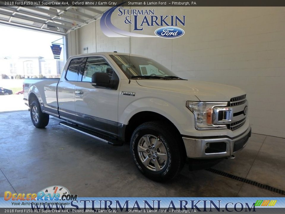2018 Ford F150 XLT SuperCrew 4x4 Oxford White / Earth Gray Photo #1