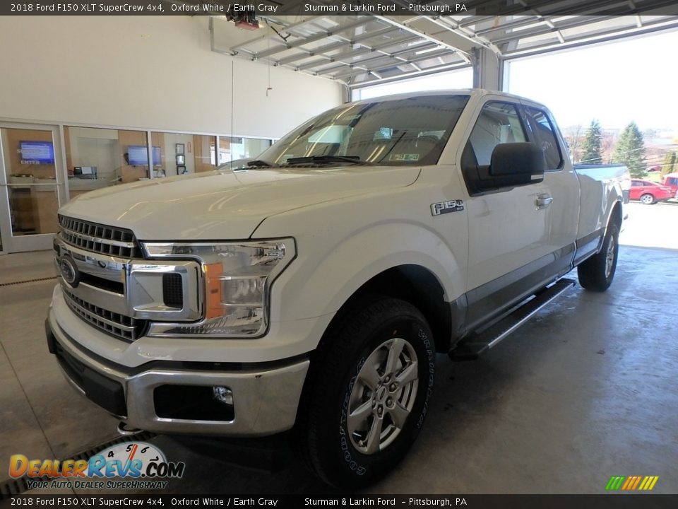 2018 Ford F150 XLT SuperCrew 4x4 Oxford White / Earth Gray Photo #4