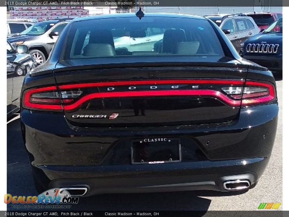 2018 Dodge Charger GT AWD Pitch Black / Black Photo #3