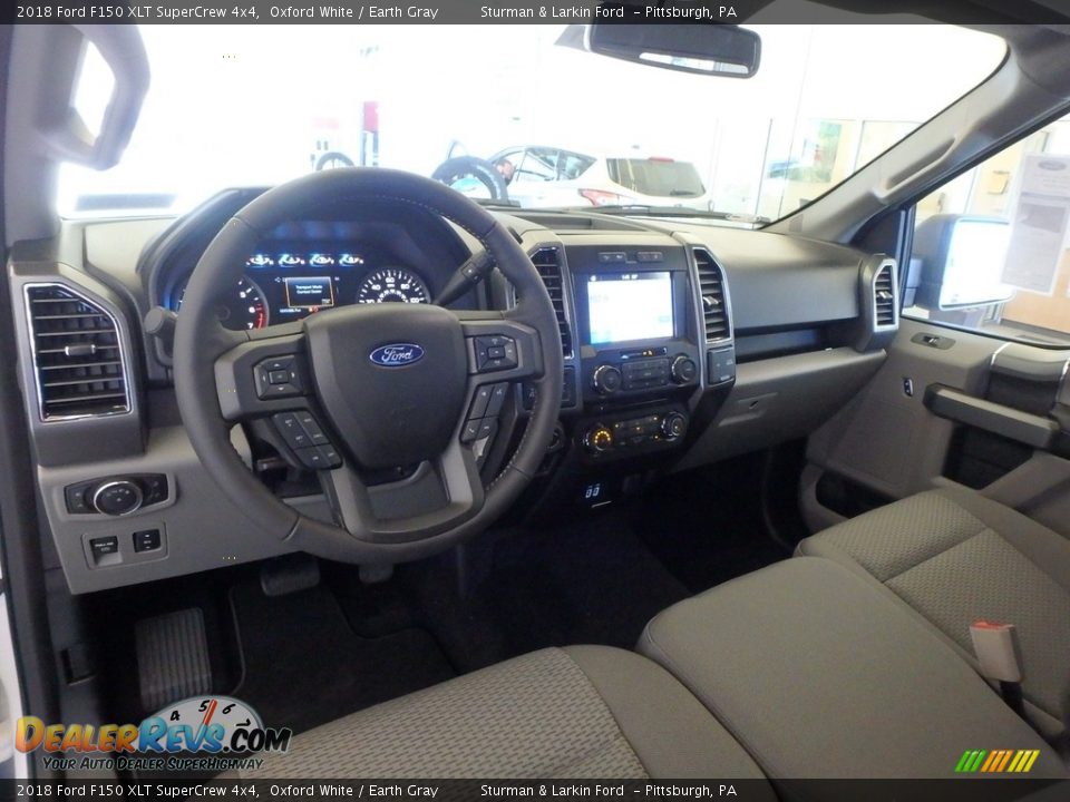 2018 Ford F150 XLT SuperCrew 4x4 Oxford White / Earth Gray Photo #8