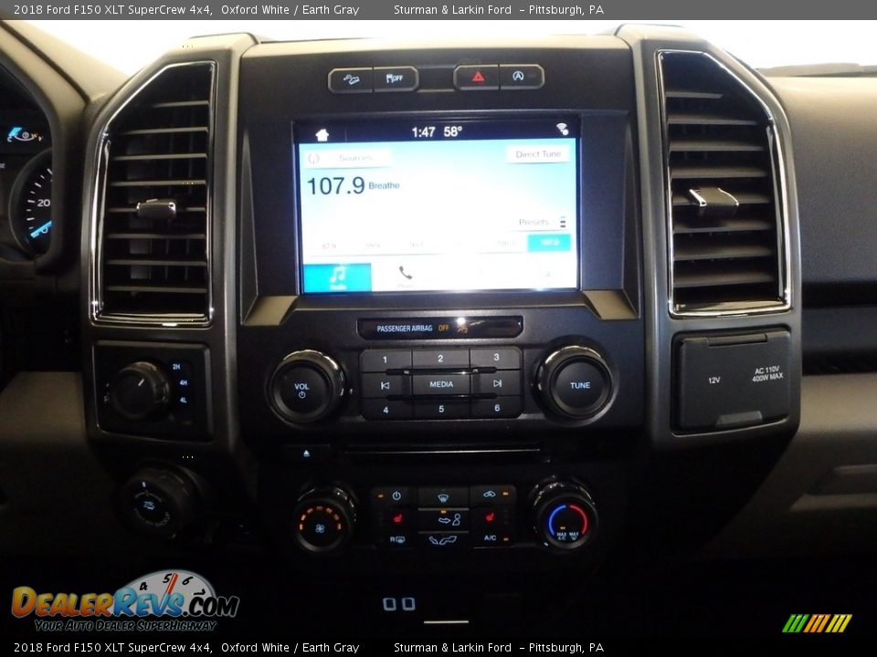 2018 Ford F150 XLT SuperCrew 4x4 Oxford White / Earth Gray Photo #12