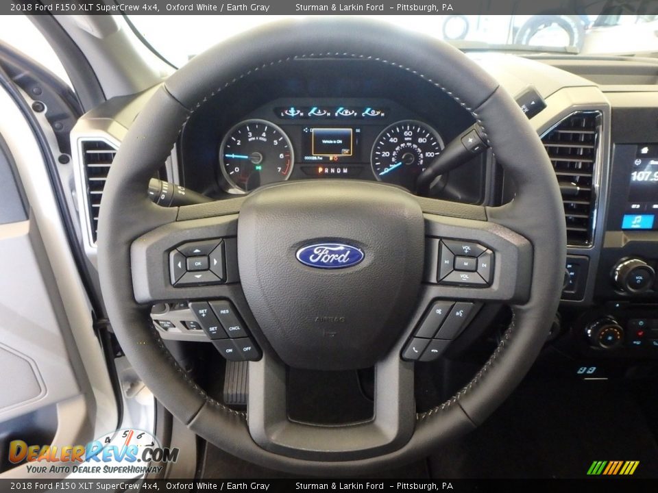 2018 Ford F150 XLT SuperCrew 4x4 Oxford White / Earth Gray Photo #14