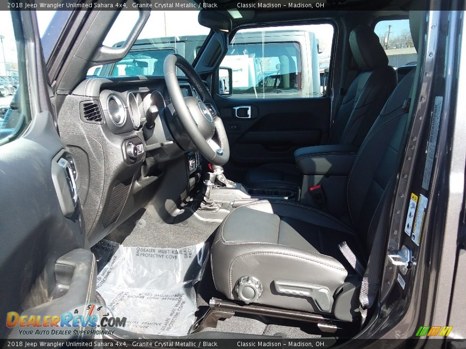 2018 Jeep Wrangler Unlimited Sahara 4x4 Granite Crystal Metallic / Black Photo #6