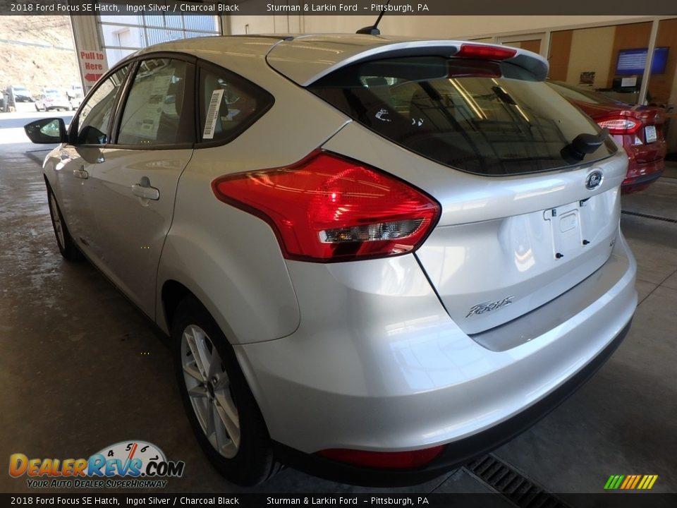 2018 Ford Focus SE Hatch Ingot Silver / Charcoal Black Photo #3