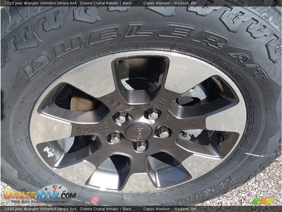 2018 Jeep Wrangler Unlimited Sahara 4x4 Granite Crystal Metallic / Black Photo #16